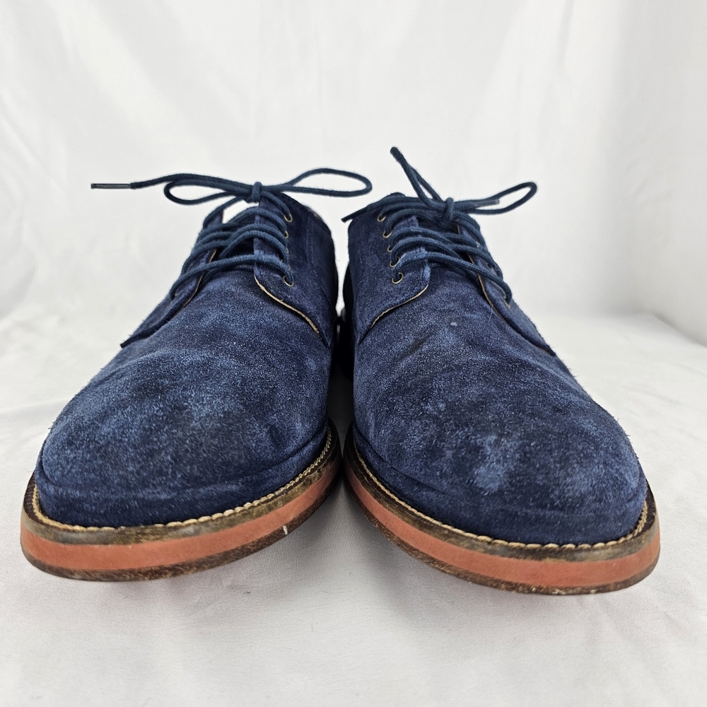 C12052 Cole Haan South St Plain Toe Navy Suede Oxford Casual Shoes 10.5 M Mens - Picture 4 of 8